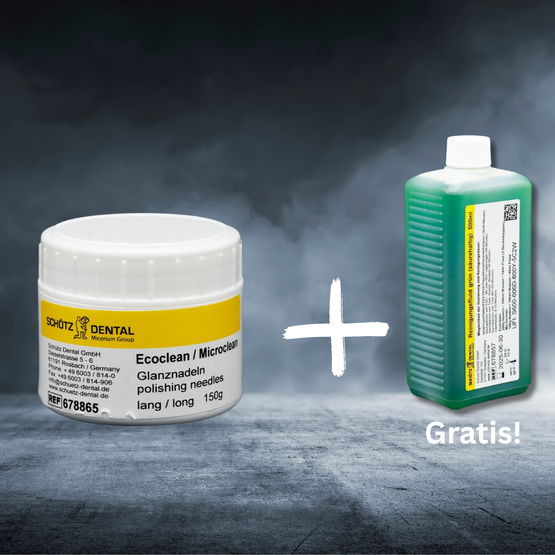Aktion 3: kurze Nadeln 150g + 1x 500 ml Reinigungsfluid gratis