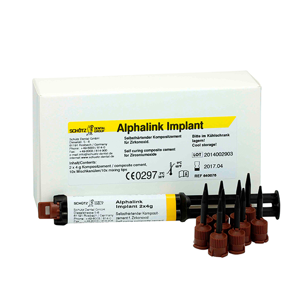 Alphalink Implant, 2 x 4g cartridge incl. mixing cannula
