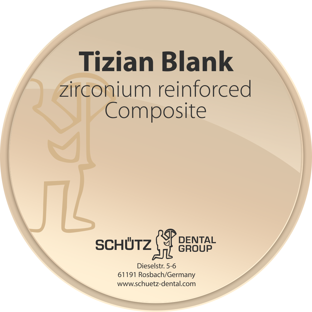 Tizian Blank Zirkonverstärktes Komposit 98 x 20 mm
