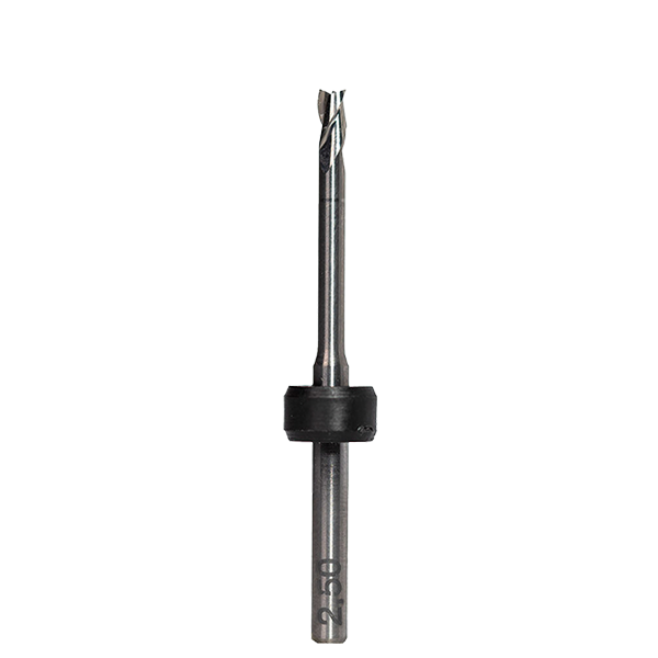 T98 - End mill 2.5 mm for calibrating, three-flute cutter, for Tizian Cut 5/1.5 for 3mm collet chuck