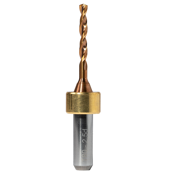 T80 Bohrwerkzeug 2,5 mm für Titan/ CoCr Tizian Cut 5/5.2 für 6mm Spannzange