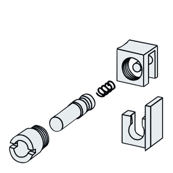 Keylock Standard komplett Kunststoff / Titan OK re - UK li