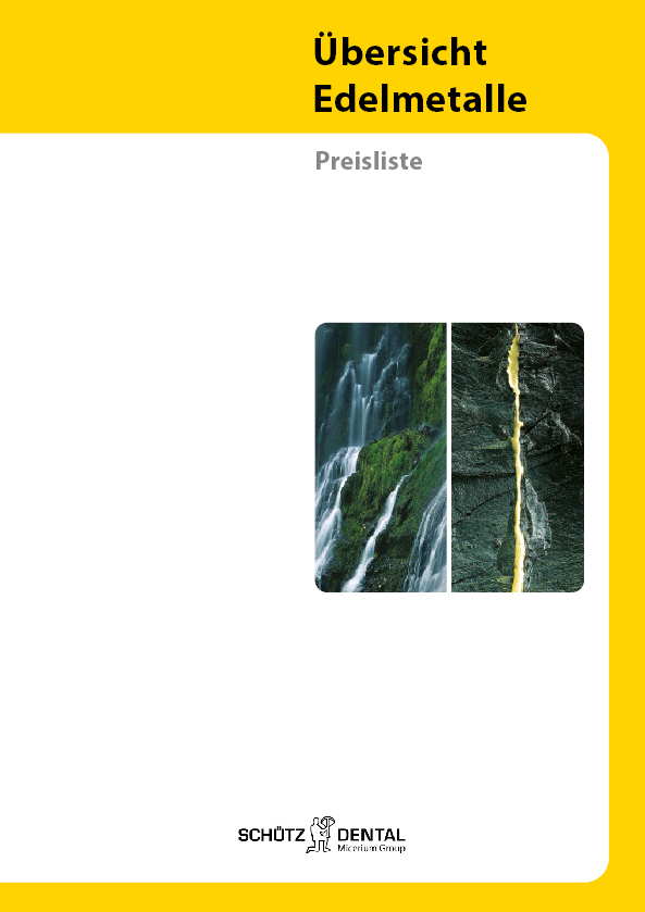 Edelmetallübersicht (Deutsch)