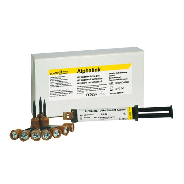 Alphalink Attachment-Kleber, 1 Kartusche inkl. 10 Mischkanülen