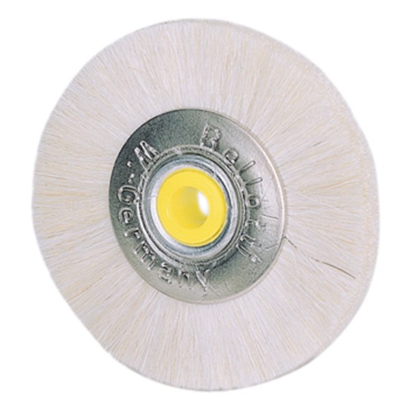Schmalpolierbürsten, Ziegenhaar, Metallkern D=49 mm, 12 Stück