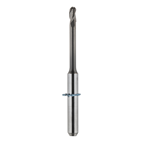 Dreizahn-Radiusfräser, 2,0 mm, für Zirkon, beschichtet Länge 35 mm