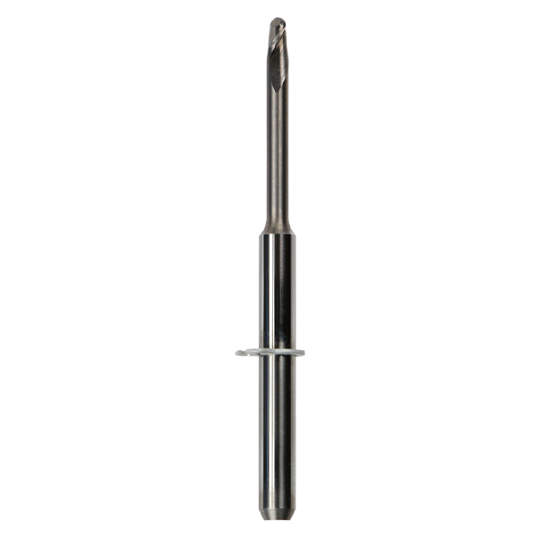 Drill coated 2 mm for wax + acrylic