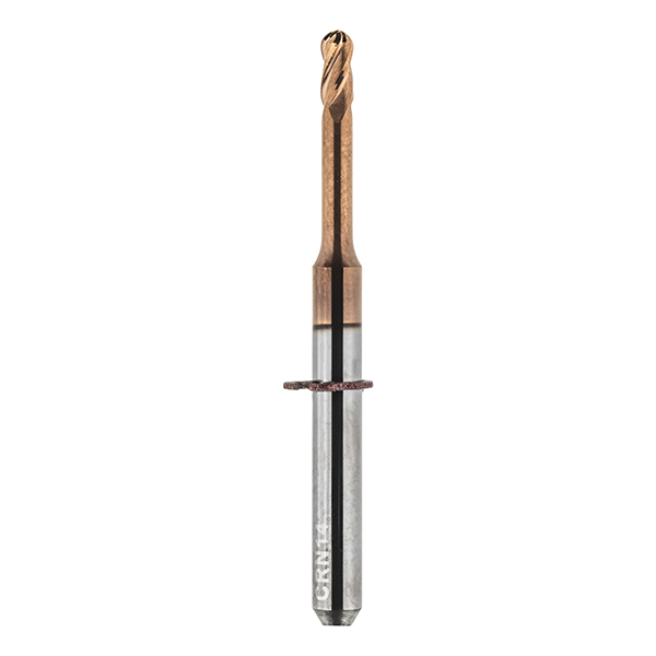 Vierzahn-Radiusfräser, 2,0 mm, für NEM Länge 35 mm, für Tizian Cut 5 Smart