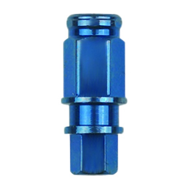 insertion post, blue