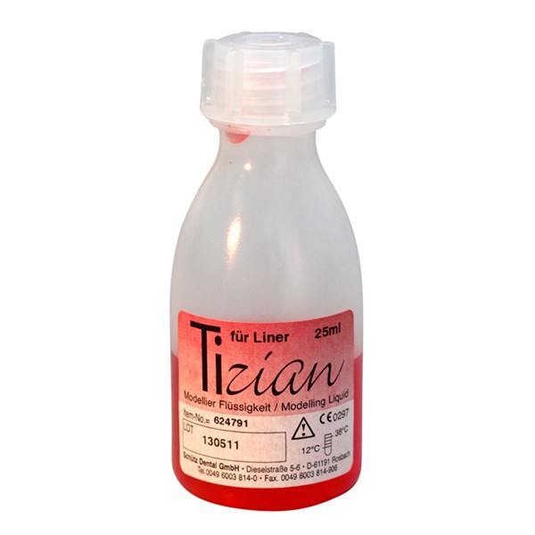 Tizian Ti Keramik LF Liner Fluid, rot, 25 ml